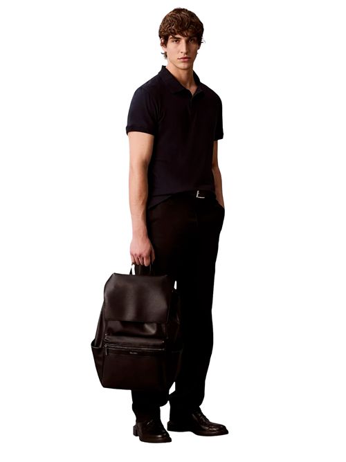 CALVIN KLEIN Compact Backpack with Zipper and Flap CALVIN KLEIN | LV04D3261GUB1